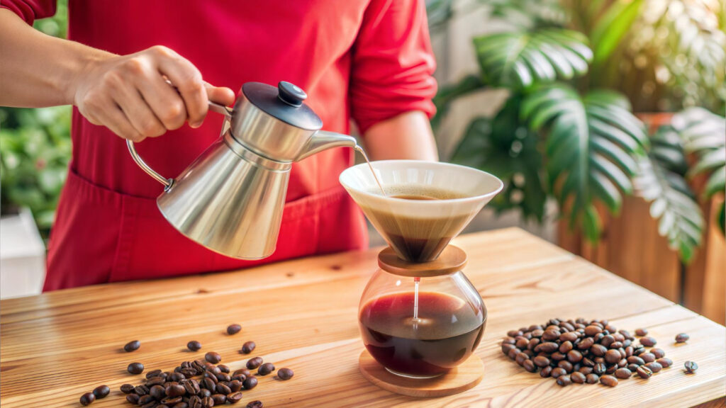 Překapávaná káva